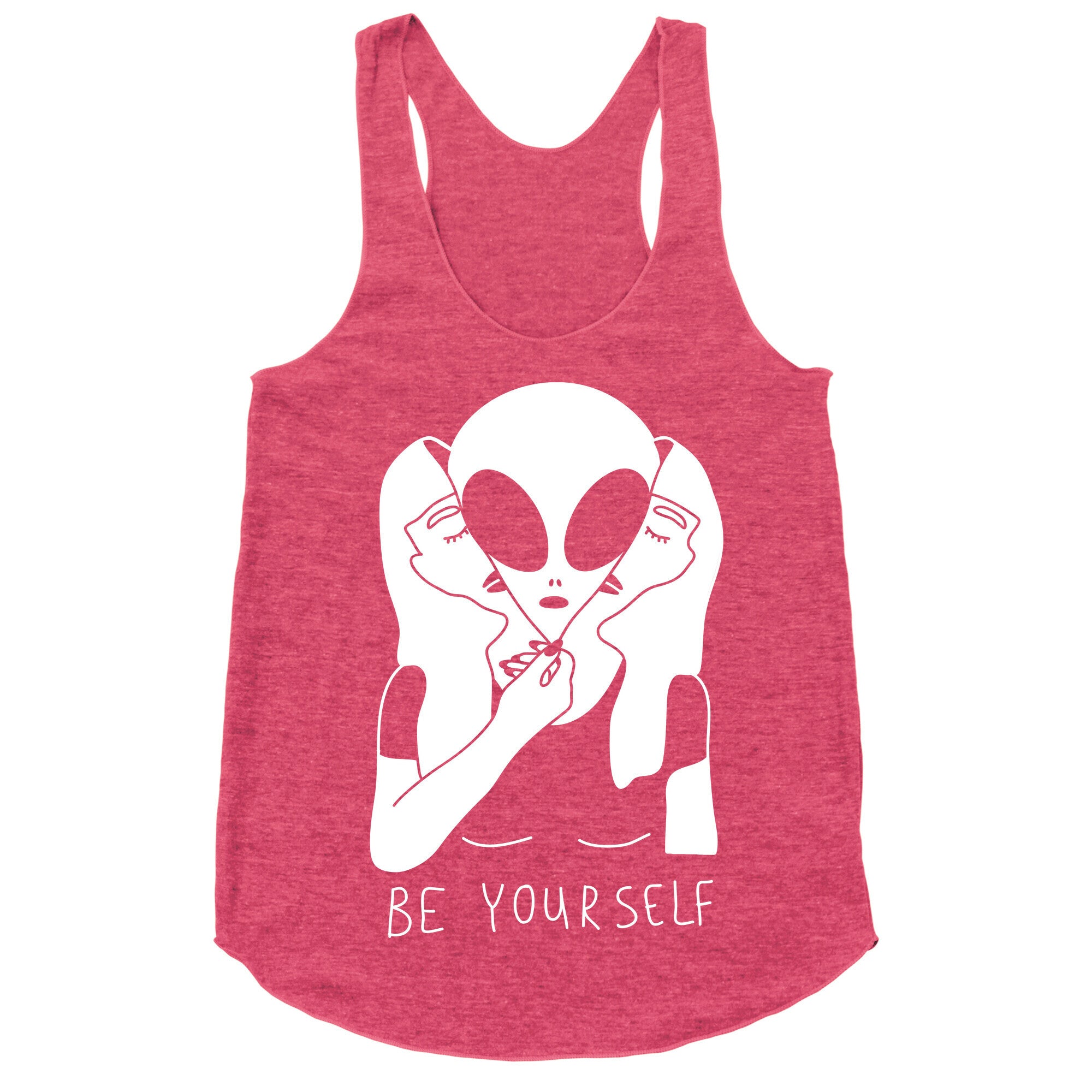 Be Yourself Alien Racerback Tank
